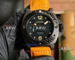 Best replica Panerai cow leather strap diving watch 47mm 